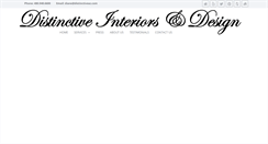 Desktop Screenshot of distinctiveinteriorsanddesign.com